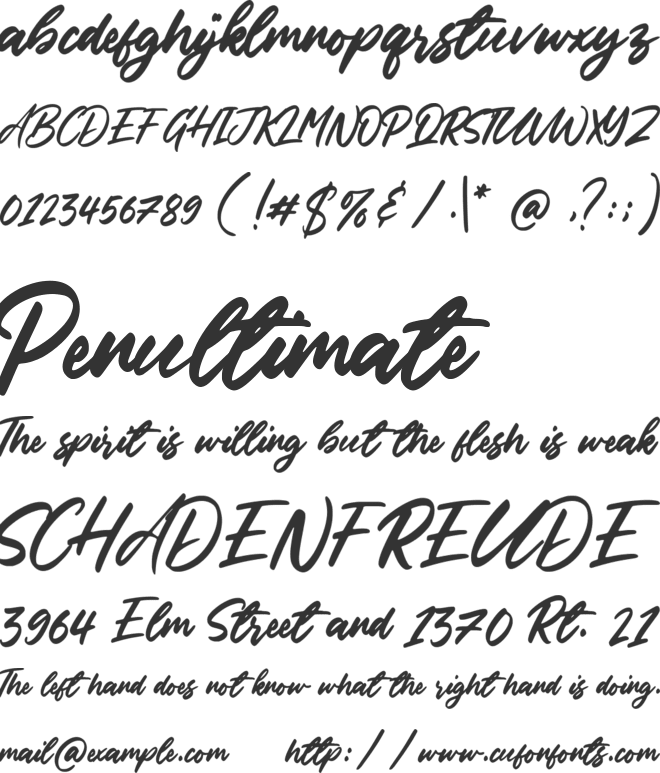 Phoenix Island font preview