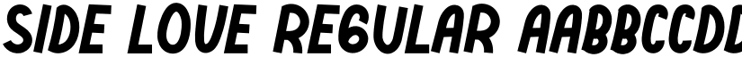 Side Love Regular font