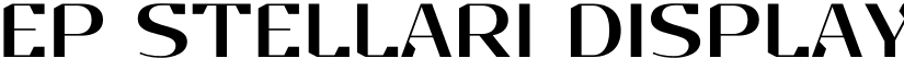 EP Stellari Display font