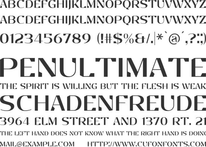 EP Stellari font preview