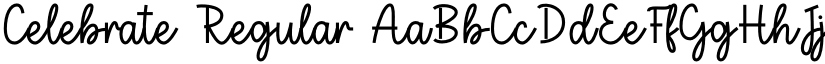 Celebrate Regular font