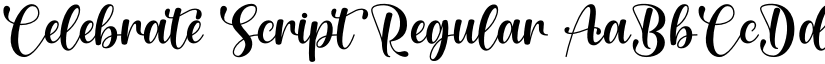 Celebrate Script Regular font