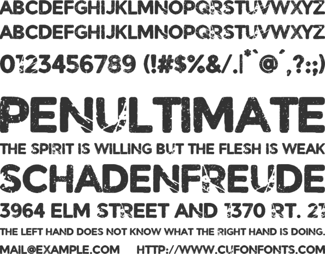 rivoluzione font preview