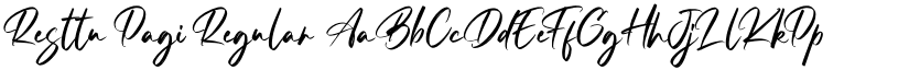 Resttu Pagi Regular font