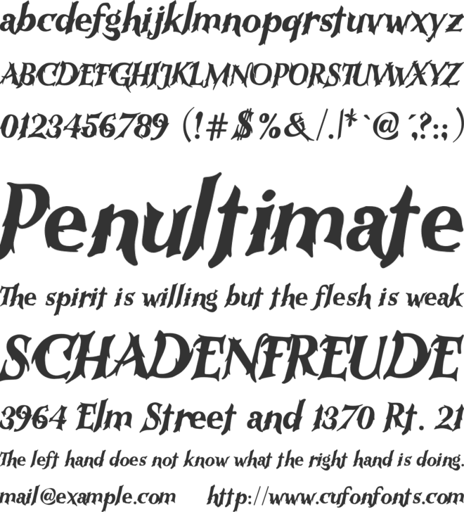 Rutmag Sugan font preview