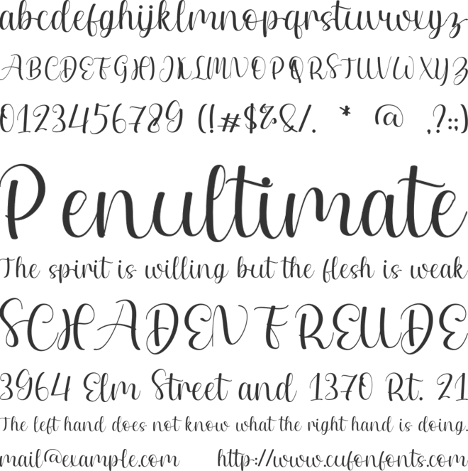 Erline font preview