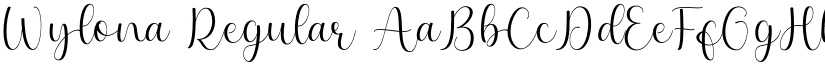 Wylona Regular font