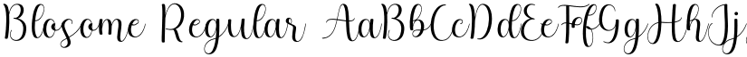 Blosome font download