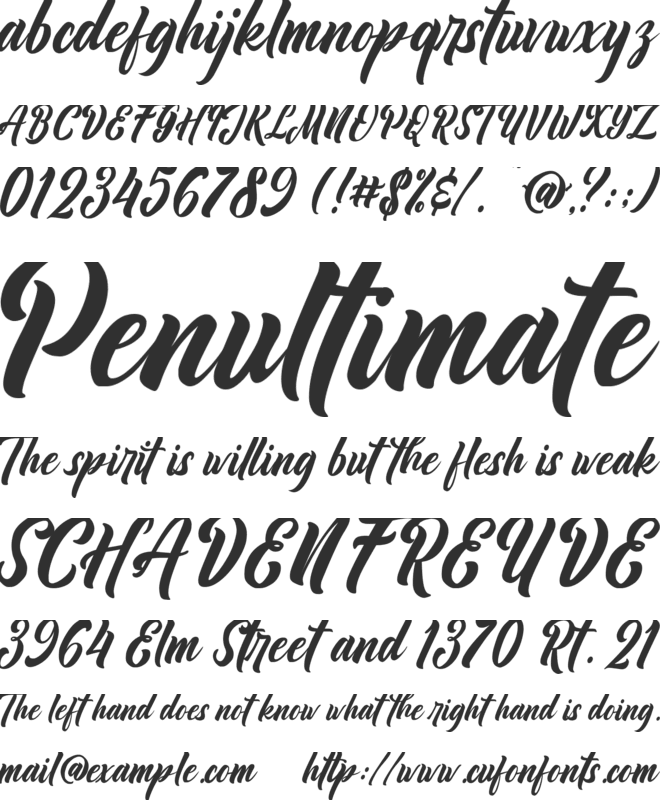 Plankiss font preview
