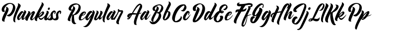 Plankiss Regular font