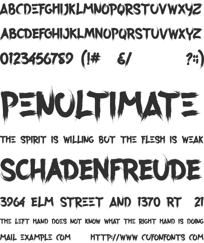 Forresta Personal Use font preview