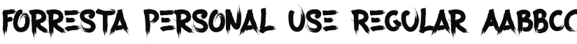 Forresta Personal Use font download