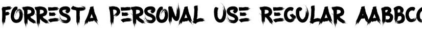 Forresta Personal Use font download