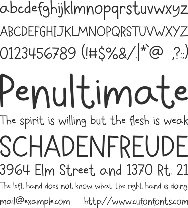 Happy Family font preview