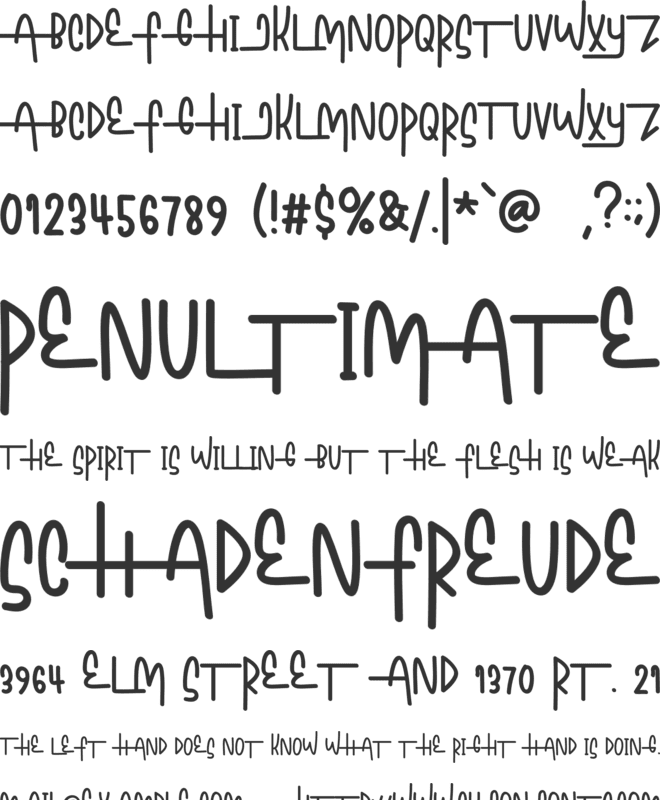 Always Hustlin font preview