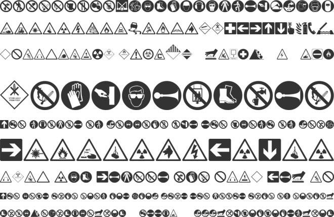 Hazard font preview