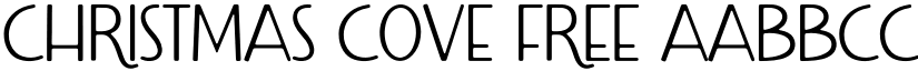 Christmas Cove Free font