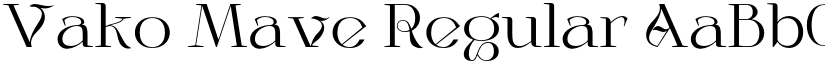 Vako Mave font download