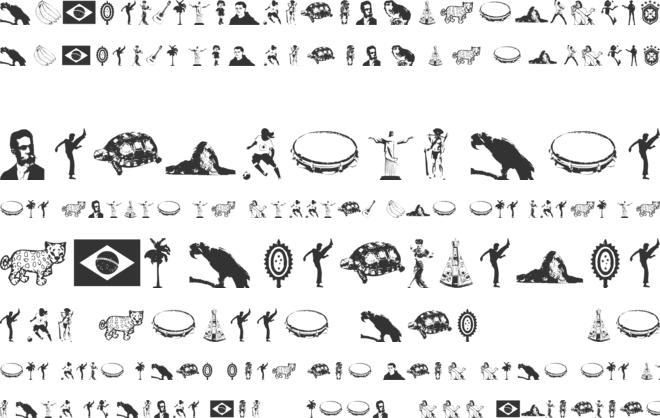 Icones do Brasil font preview