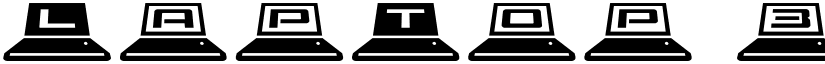 LapTop 3D Regular font