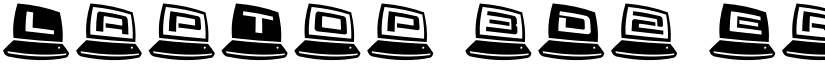 LapTop 3D2 Ergodynamic Regular font