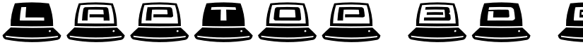 LapTop 3D Ergodynamic Regular font