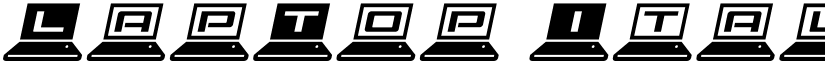 LapTop Italic Italic font