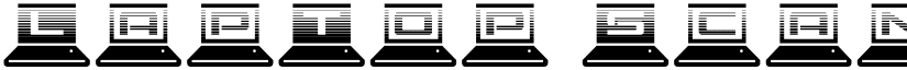 LapTop Scanlines Regular font