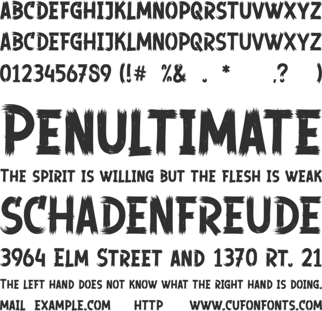 Ghosters font preview