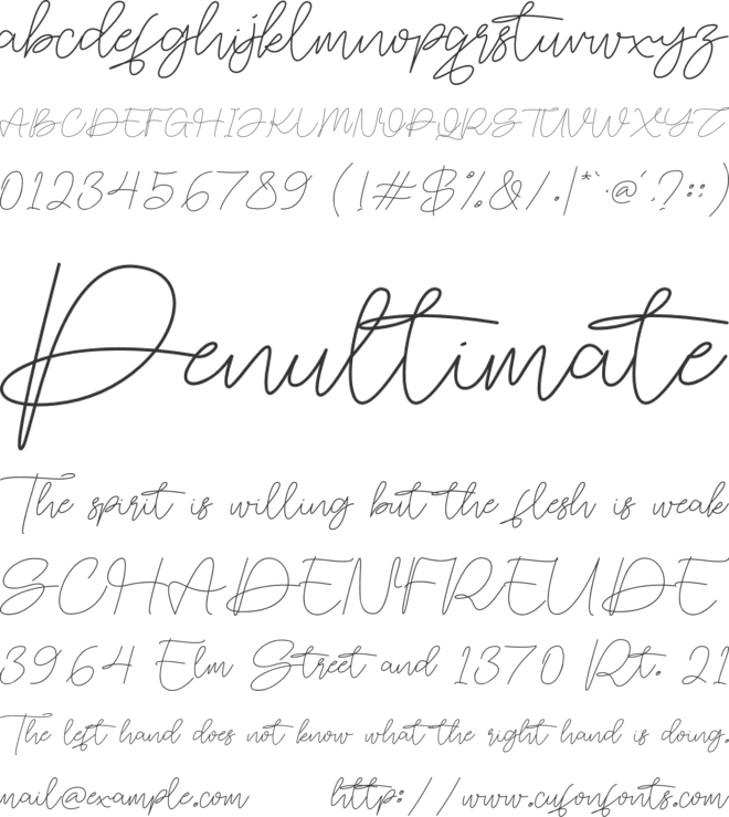 Malinavsky font preview