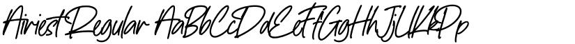 Airiest Regular font