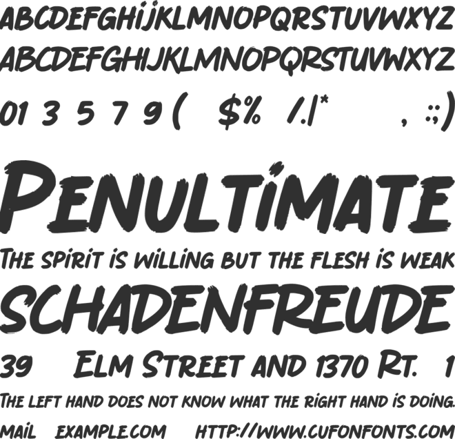 Peter Marker font preview