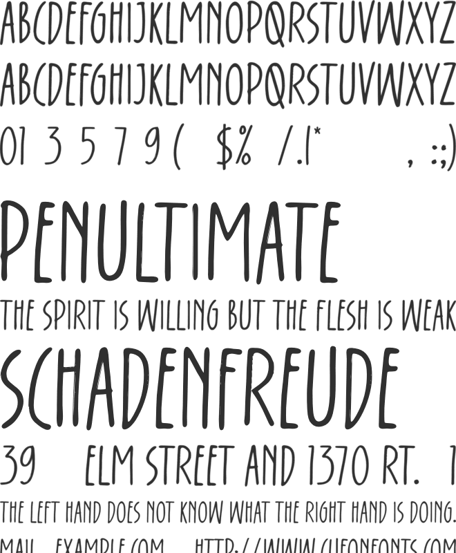 Easy Calm font preview