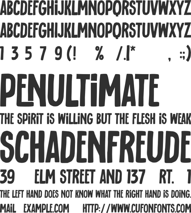 born to ride font preview