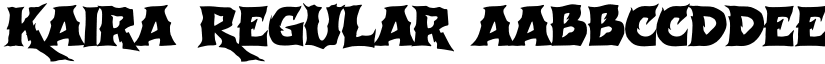 Kaira Regular font