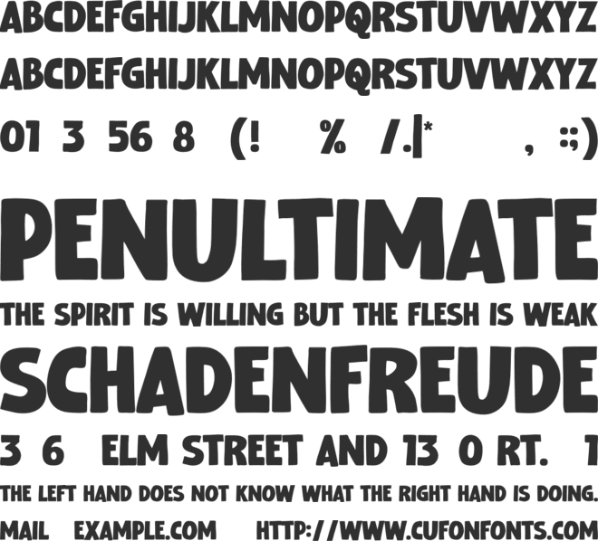 Quickle font preview