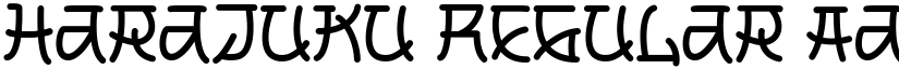 Harajuku Regular font