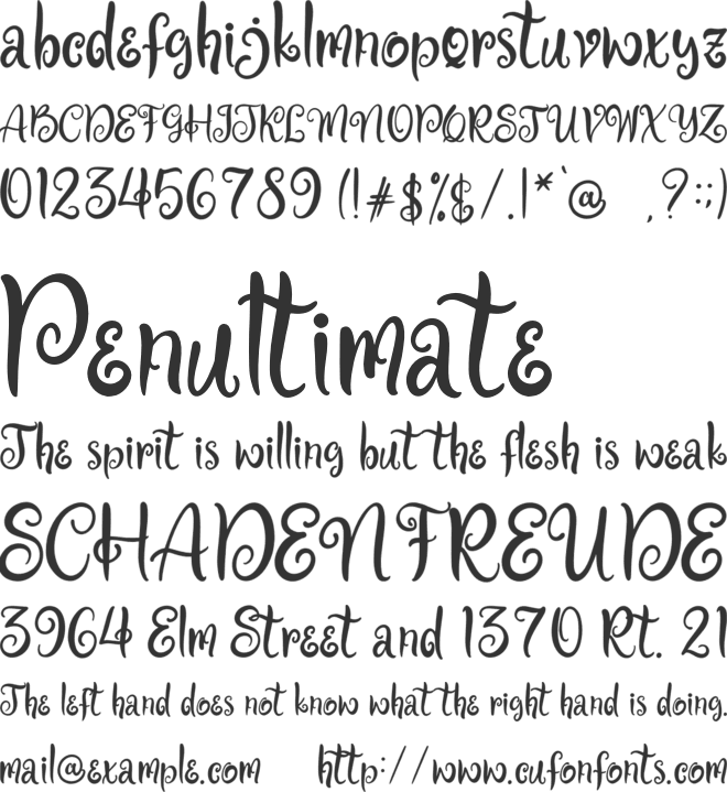 Black Magic font preview