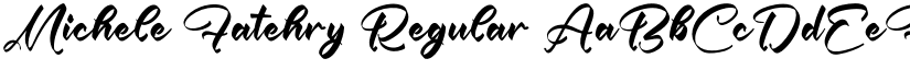 Michele Fatehry Regular font