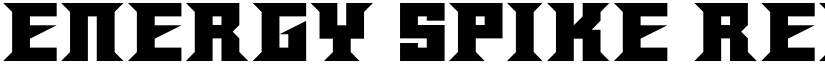 Energy Spike Regular font