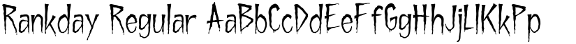 Rankday Regular font