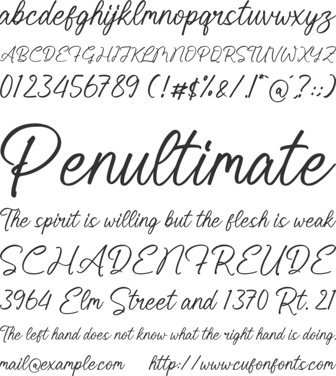 Schottely font preview