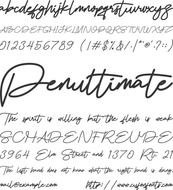 Jokaretto font preview