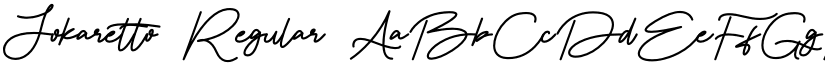 Jokaretto Regular font