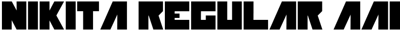 NIKITA Regular font