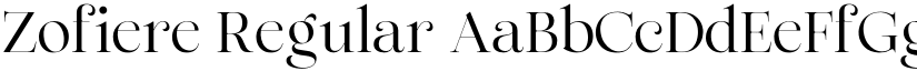 Zofiere Regular font