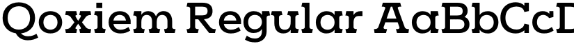 Qoxiem Regular font