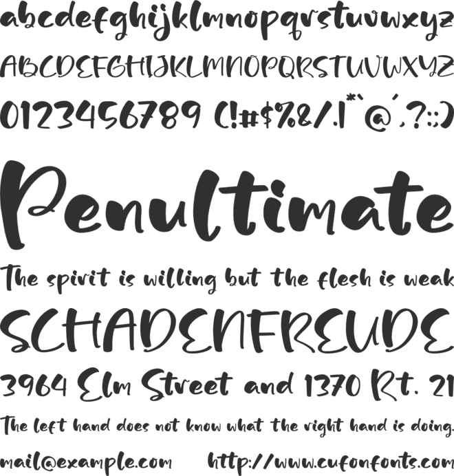 Stticker Borjues font preview