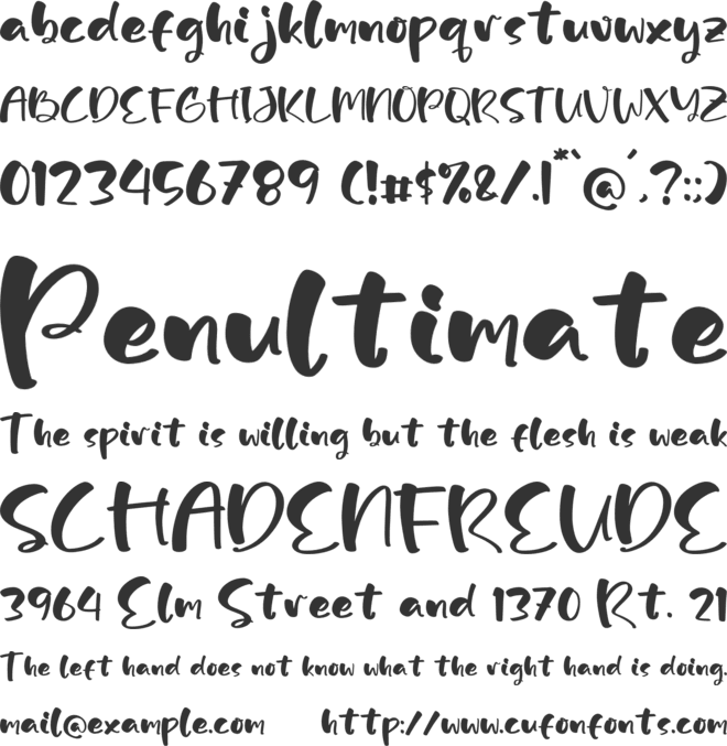 Stticker Borjues font preview