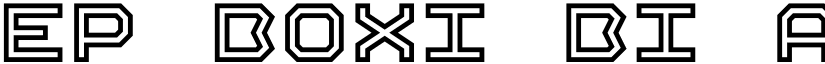 EP Boxi Bi font